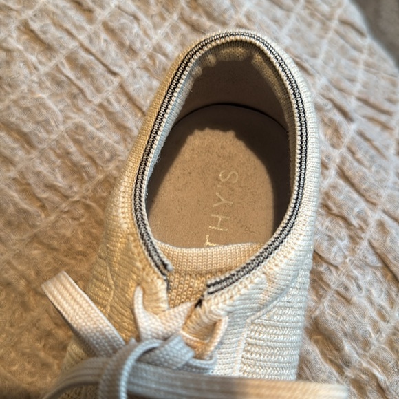 Rothy’s‎ Lace Up Sz 8 Limited Edition Hemp Sneaker Speckled Gum Sole - Picture 9 of 11